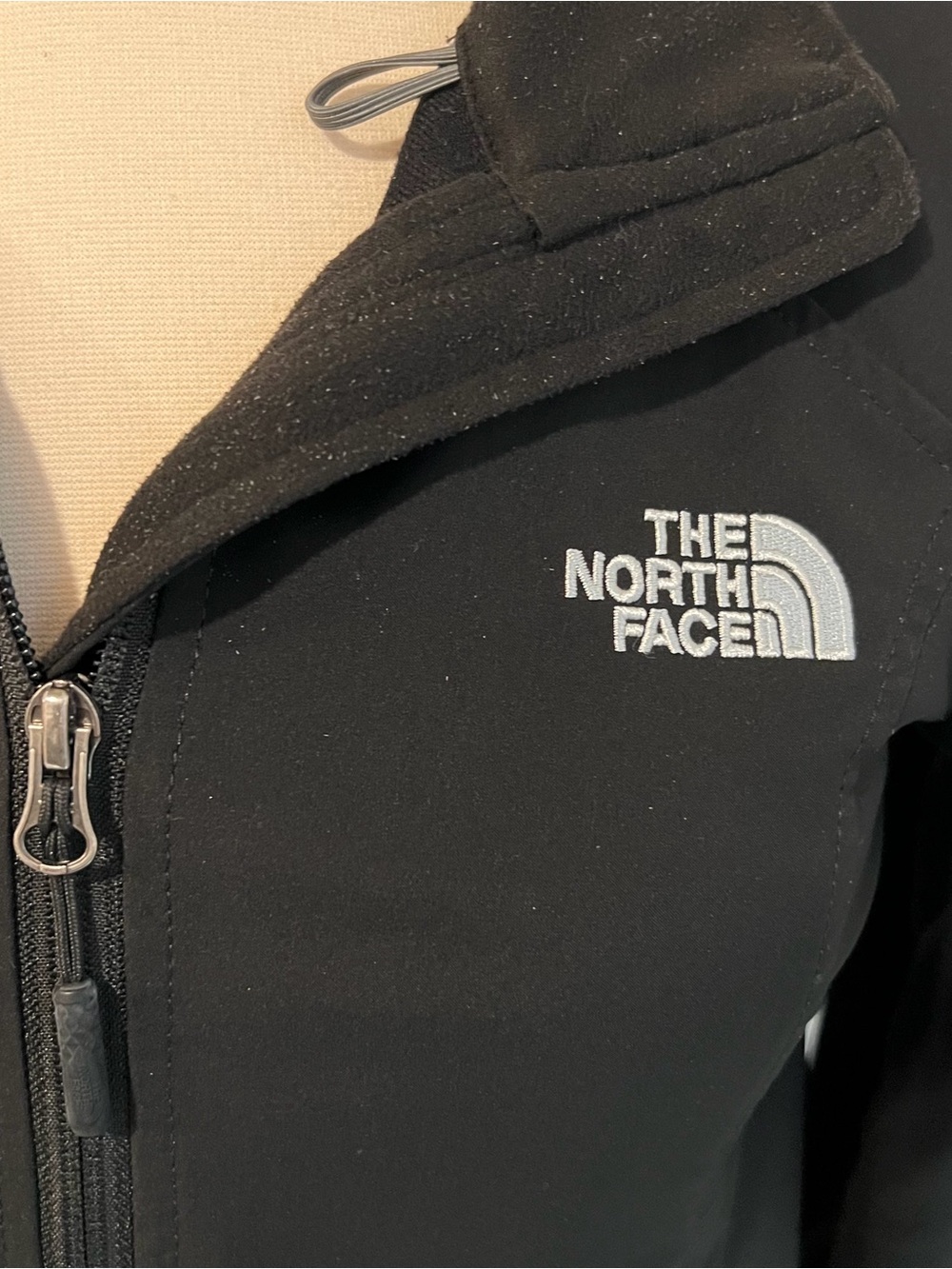 The North Face WindWall Soft Shell Jacket Black Fleece Lined Full Zip XS - Picture 3 of 11